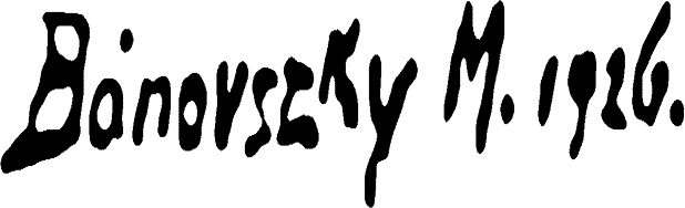 Bánovszky Miklós szignója