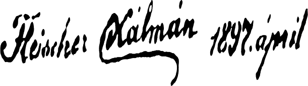 Fleischer Kálmán szignója