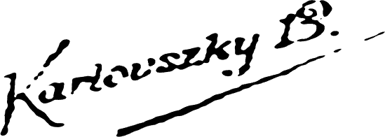 Karlovszky Bertalan szignója