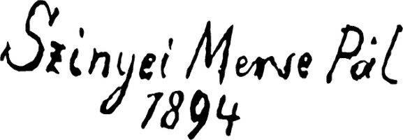 Színyei Merse Pál szignója