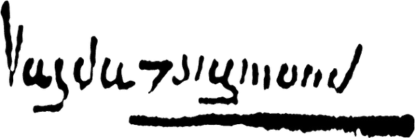 Vajda Zsigmond szignója